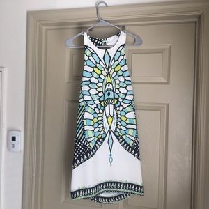 Mosaic A line cocktail dress